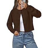 LILLUSORY Womens Cropped Cardigan Sweaters Lightweight Crop Knit Y2k Outfits Fashion Button Up Clothes 2026