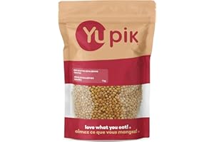 Yupik Dry Roasted Salted Soya Beans, 1kg, High Protein Snack, Gluten-Free, Vegan, Kosher, Source of Fiber, Nutty Flavor, Idea