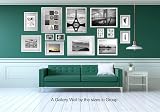 YiPinYin White A4 Picture Frames Set of 3 with A5 Mounts Bevel Cut Gallery view 6