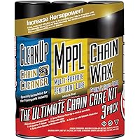 Maxima 70-749203-3PK Chain Wax Ultimate Chain Care Aerosol Combo Kit, (Pack of 3)