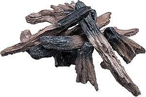 Dreamflame Logs for Electric Fireplace, Realistic Synthetic Resin Log Decoration for Indoor Electric Fireplaces