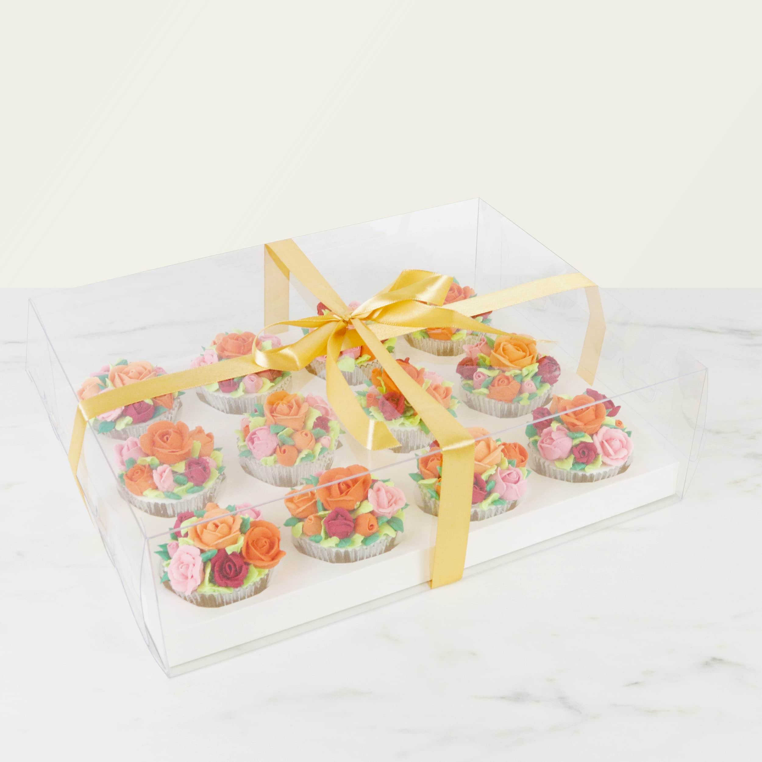 PME Crystal Cake Box for 12 Cupcakes (Clear Box)