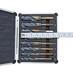 Hoteche 8PC HSS Cobalt Silver & Deming Drill Bits