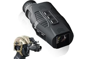 PeakPursuit Night Vision Monocular, Infrared Digital Night Vision, 984ft Long Distance, 5X Zoom Digital 1080P Night Vision Go