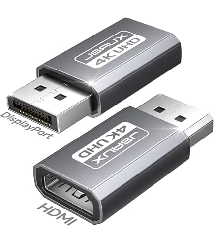 TECHTOBOX Adaptador De Cable HDMI A DisplayPort De 8K  6 Pies 4K120Hz , No Bidireccional HDMI 2 1 A Pantalla 1 4 Puerto Solo De Hdmi A Dp
