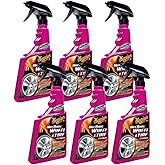 Meguiar's Hot Rims Wheel & Tire Cleaner, Powers Through Brake Dust & Grime – 24 Oz Spray Bottle, 6 Packs