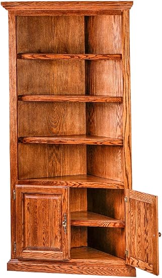 Amazon Com Forest Designs Corner Bookcase 27w X 17d X 72h