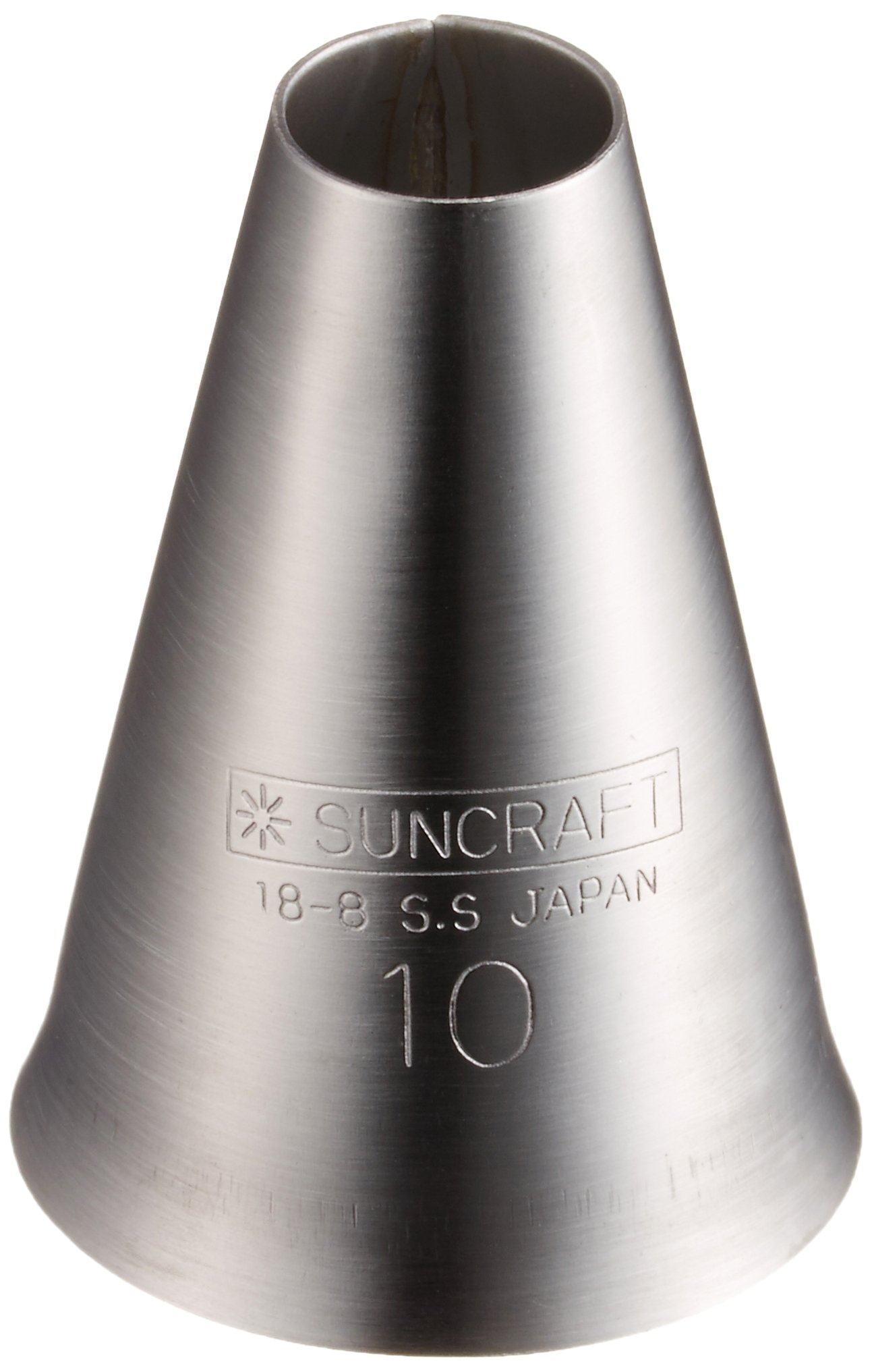 サンクラフト 絞り口金 丸 10mm 日本製 ステンレス 食洗機対応 ケーキ クッキー デコレーション 製菓 パティシエール PP-557 シルバー商品画像