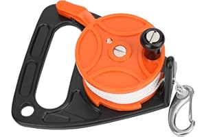Diving Reel,Portable 150FT Diving Line Reel Multi Purpose Dive Reel Lightweight Diving Equipment with Large Reel Handle Card 