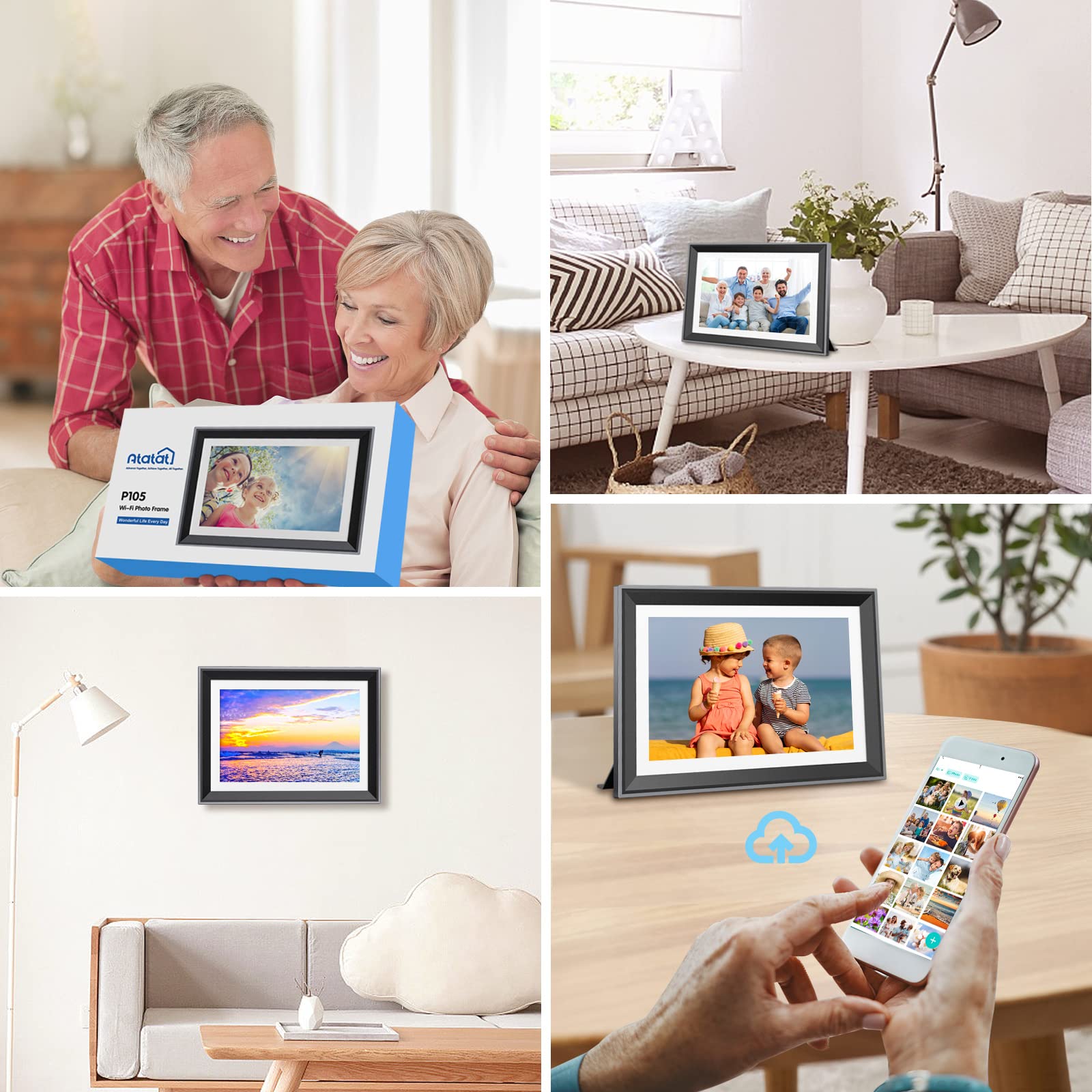Mua 2023 Newest 10.1 Inch WiFi Digital Picture Frame 32GB Smart Photo ...