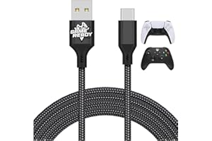 GameReadyFPS Gaming USB C to USB A 10ft Cable. Made for Low Latency and Fast Charging Gaming on PS5,Xbox, and PC