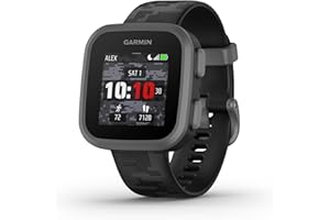 Garmin Bounce™, Kids Smartwatch, Two-Way Text and Voice Messaging, Location Tracking, Black Camo