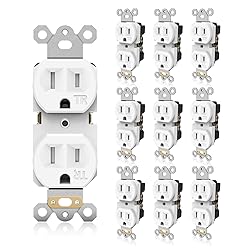 TOPELER Standard Electrical Wall Outlet, 15A