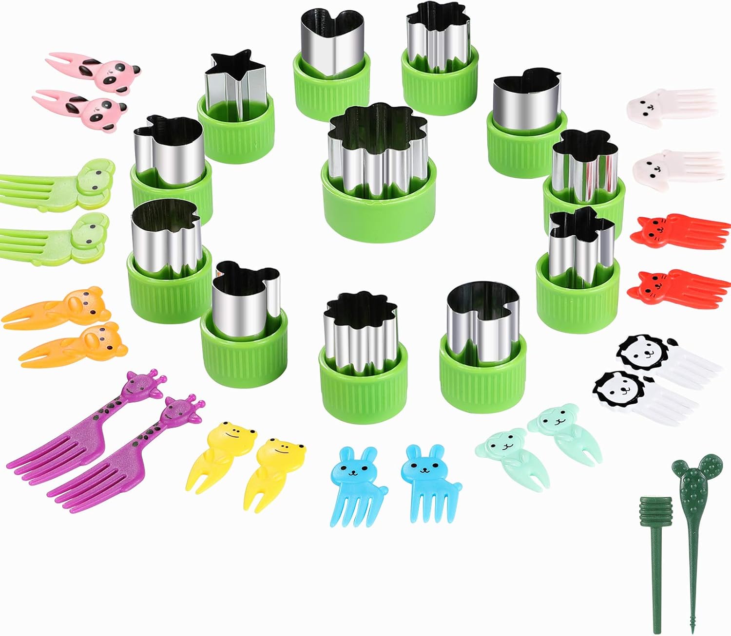 Vegetable Cutters Shapes Set, 12pcs Stainless Steel Mini Cookie Cutters