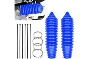KUQUTIDY Rack and Pinion Boot Inner Tie Rod Boot, Dustproof Silicone Car Steering Rack Boot Kit, Inner Tie Rod Boot Tool Set with Rack and Pinion Bellow Cable Ties and Clamps, Car Parts103-3070 (Blue)