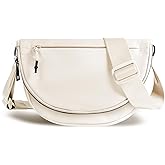 Crescent Bag for Women and Men, Fashion Medium Nylon Folding Crescent Moon Bag Single Shoulder Bag with Adjustable Strap