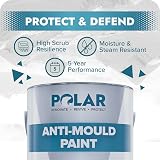 Polar Anti Mould Paint 5L Brilliant Matt White High Humidity Protection view 3