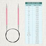 KnitPro Zing Fixed Circular Needles 40inch 100cm 6.50mm view 4