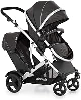 hauck Duett 2 Black Baby & Toddler Tandem Pushchair with Raincovers view 1