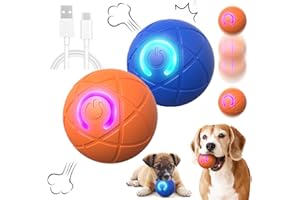 AEDNX 2PCS Shaky Ball Toy for Dogs,Pet Bounce Ball ,Vibrating Dog Ball for Dogs, Automatic Moving Dog Toy Ball,Bouncing Ball for Dogs Interactive Dog Ball,Automatic Moving Dog Toy Ball shaking(Blue+Orange)