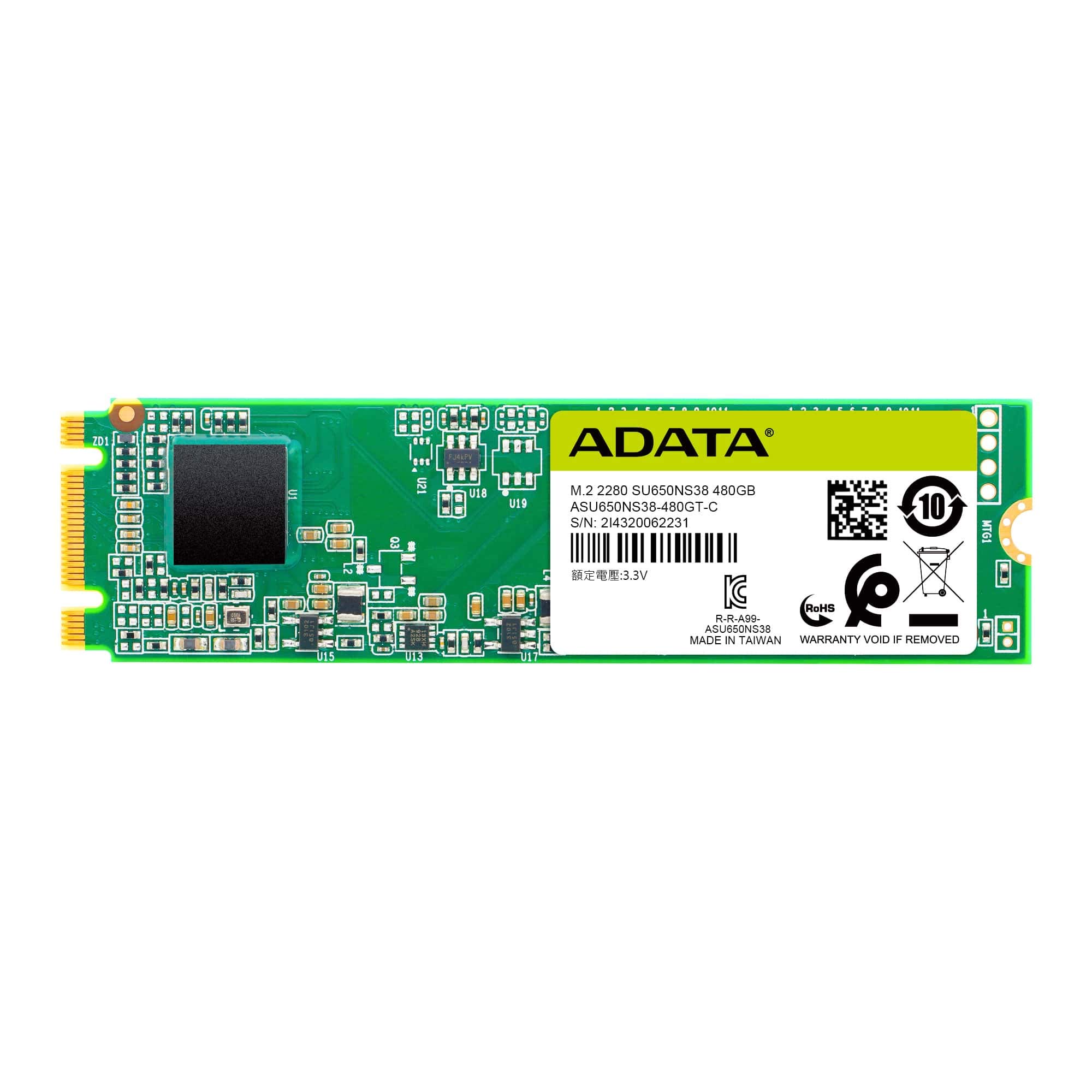 ADATA SSD 480GB Ultimate SU650 M.2 SATA