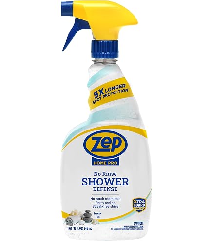 Amazon.com: Zep Home Pro No Rinse Shower Defense, 32 Fl Oz Spray