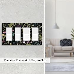 Vintage Black Herbs Floral Botanical Darkground 4