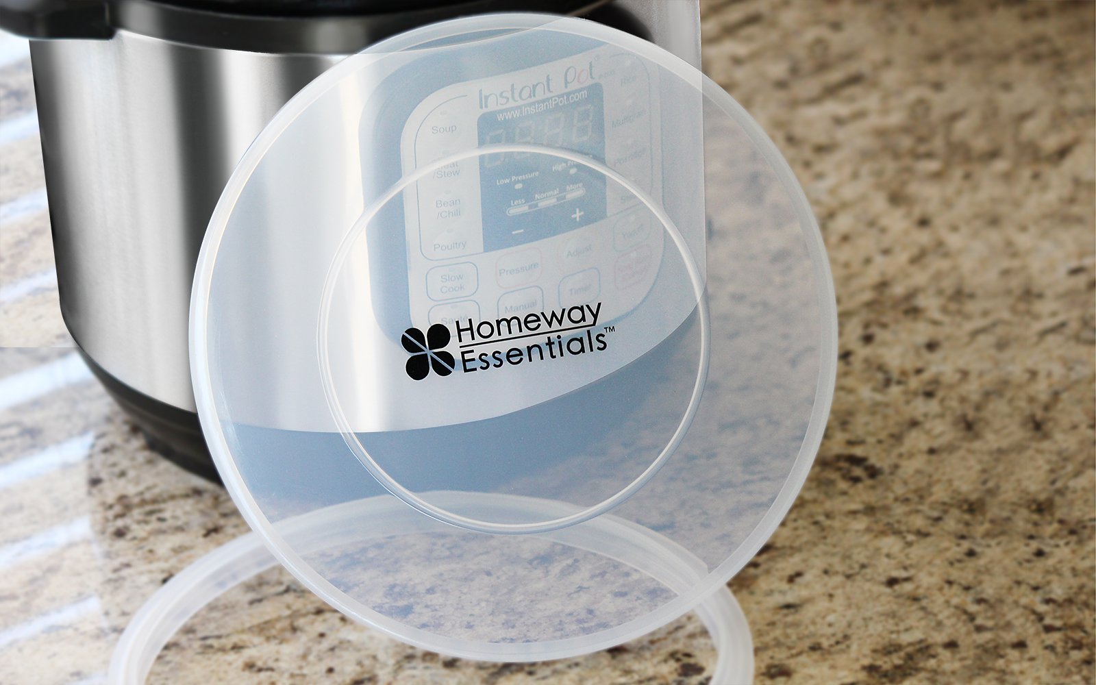 Homeway Essentials Instant Pot Lid and Sealing Ring - Ultimate Value Bundle - Best fitting Lid for InstaPot - [fits 6 Qt only]