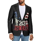 Suhoaziia Men's Casual Blazer Business One Button Lapel Men Suit Jacket with Pockets Long Sleeve Sport Coat Regular Fit