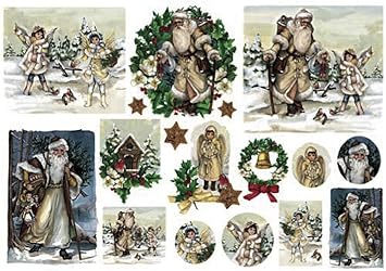 Natale Vittoriano Immagini.Renkalik Renkalikqsipr143 35 X 50 Cm Natale Vittoriano Seta Stampa Foglio Di Carta Pezzi Amazon It Giochi E Giocattoli