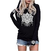 Live by The Sun Love by The Moon Hoodie Shirts Womens Gothic Novelty Graphic T-Shirt Long Sleeve Gothic Hoodie