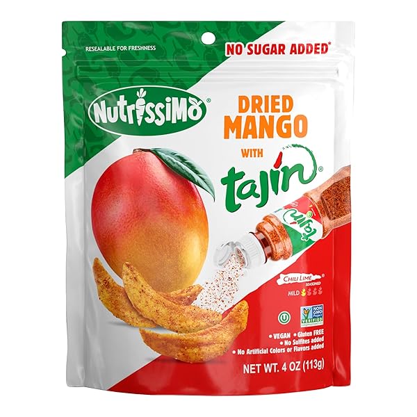 NUTRISSIMO DRIED MANGO WITH TAJIN, GLUTEN-FREE DRIED FRUIT...