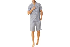 Latuza Men's Cotton Woven Short Sleepwear Pajama Set