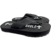Gypsy Soule Women's Flip Flops 1" FLAT Comfort Sole Sandals - BLACK - Size 10