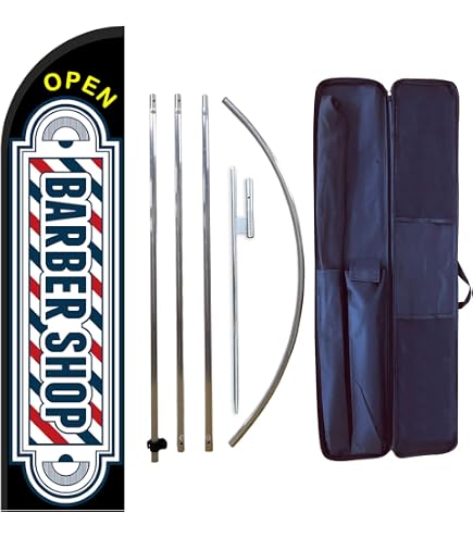 thumbnail image 2 of FeatherFlagNation 15' Tanning Salon Swooper Feather Banner Kit – With Pole & Ground Spike 2 of 4