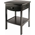 Winsome Claire Accent Table, 18 in, Black