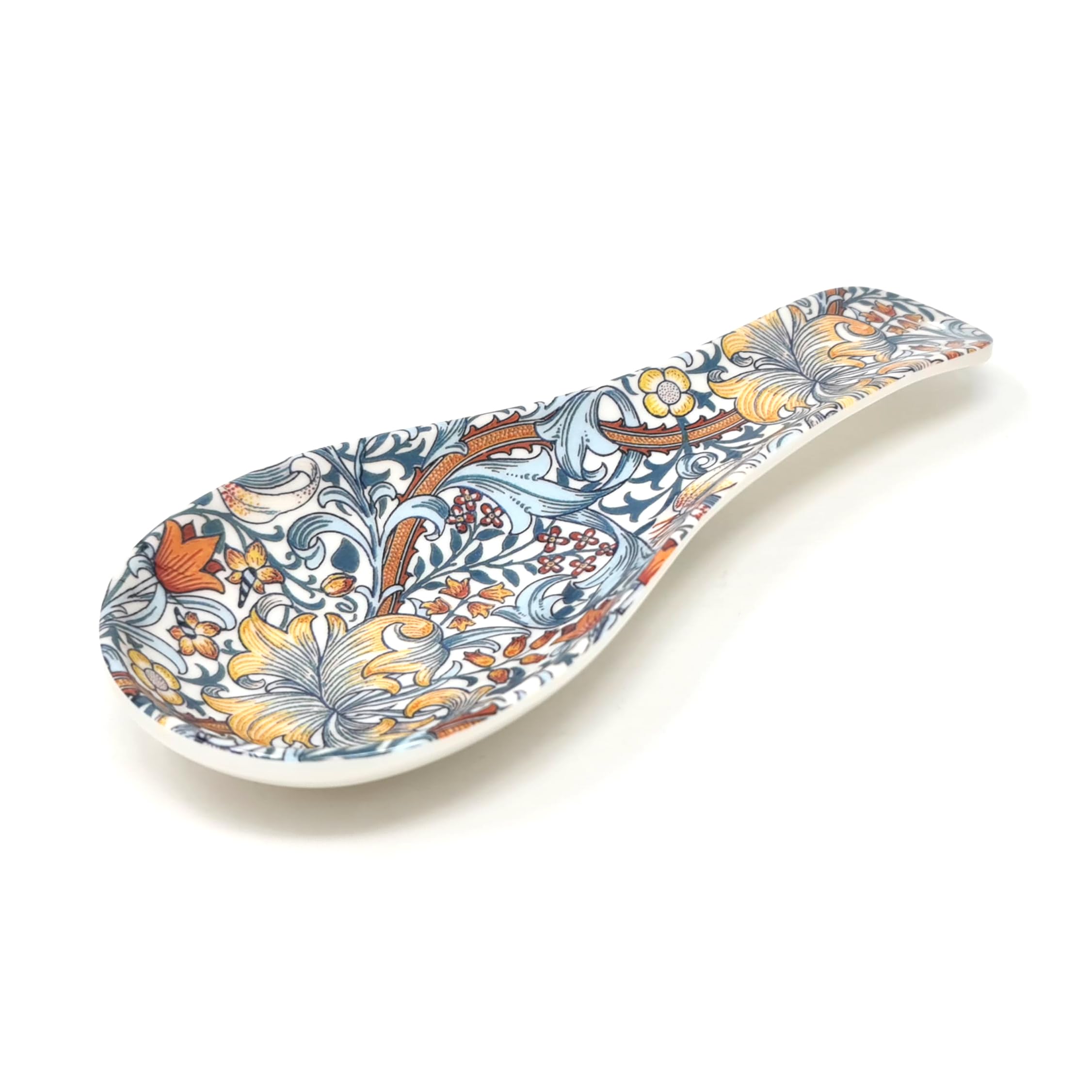 Lesser & Pavey Golden Lily Spoon Rest | Decorative Spoon Holder For Cooking & Serving | Practical Kitchen Accessory For Daily Use | Stylish Utensil Rest For Home Cooking & Tea Preparation