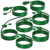 KASONIC Outdoor Extension Cord 50 FT, Evenly Spaced
