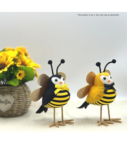Amazon.com: LeafWhis 2pcs Bee Elements Featherly Friends Birds