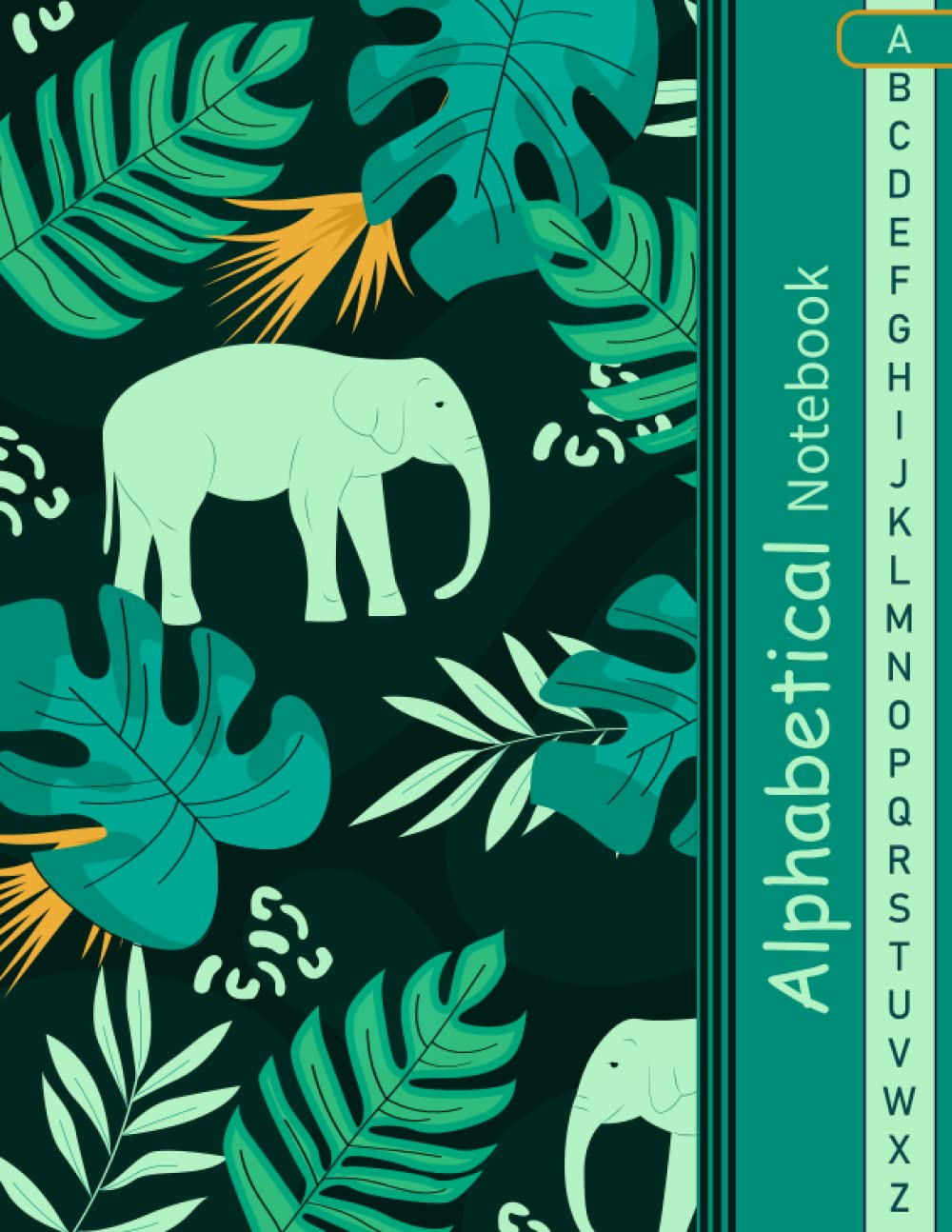 Alphabetical Notebook: 4 pages per letter / A4 Size /105 pages. Large Lined-Journal Organizer with A-Z Printed, Alphabetic Notebook. a4 notebook ... Writing Note Taking Diary and Planner