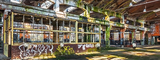 Eurographics Glasbilder Garderobe 30x80cm (Abandoned Factory G-DC1194)