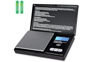 [Upgrade Version] Pocket Scale, Coffee Scale, Digital Pocket Scale, Jewelry Scale, high Precision 0.01g Black (Black, 300G)