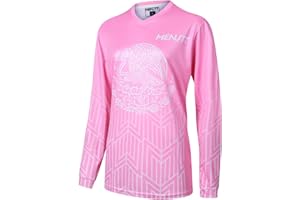 MENUTT Women Mountain Bike Shirts Long Sleeve Mexico MTB Off-Road Motocross Jersey Quick Dry&Moisture-Wicking
