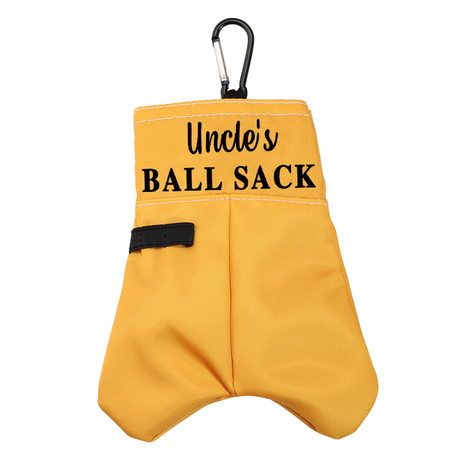 Funny Uncle Golf Gift Uncle’s Ball Sack Golf Ball Storage Bag Golf Club Gift Ball Pouch Sack Gag Gift (Uncle BS)