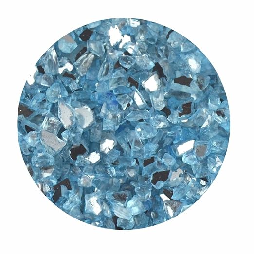 Spiegelgranulat 1kg hellblau Dekogranulat