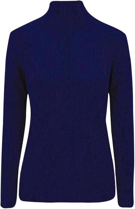 Cashmere Sweater | Womens Pure Cashmere Sweaters Polo (Navy) | Sale and Save Big