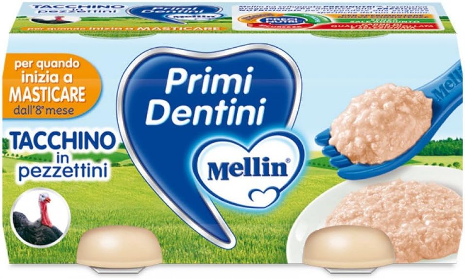Mellin First Dentini Turkey 2x80g New