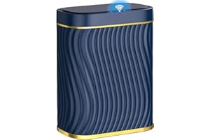 Ogikey Bathroom Small Trash Can with Automatic Touchless Lid, 2.6 Gallon Smart Garbage Can Narrow Waterproof Trash Bin for Be