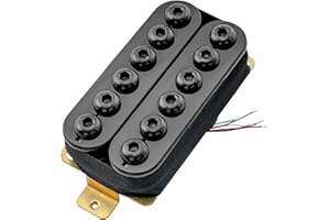 MUSICLILY Artec HIVB Invader Ceramic Humbucker Pickup Bridge Pickup 16.8K for Electric Guitar, Black