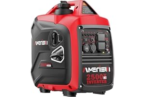 AMERISUN Portable Inverter Generator 2500W Gas Powered, Long Runtime Gas Generator for Home Backup, Emergency, Camping, EPA Compliant 2025 Version